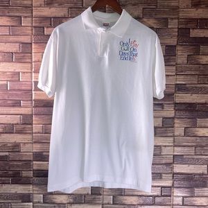 VTG 80s “I Only Play Golf On Days That End In Y “ Humor Polo Shirt M USA Made